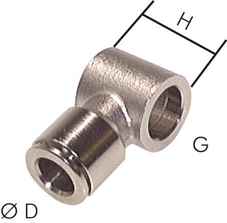 Connettore push-in, anello G 1/8"-4mm, serie CV