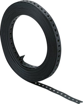 Nastro perforato FISCHER 27 mm, 10 m, acciaio zincato, rivestito in plastica