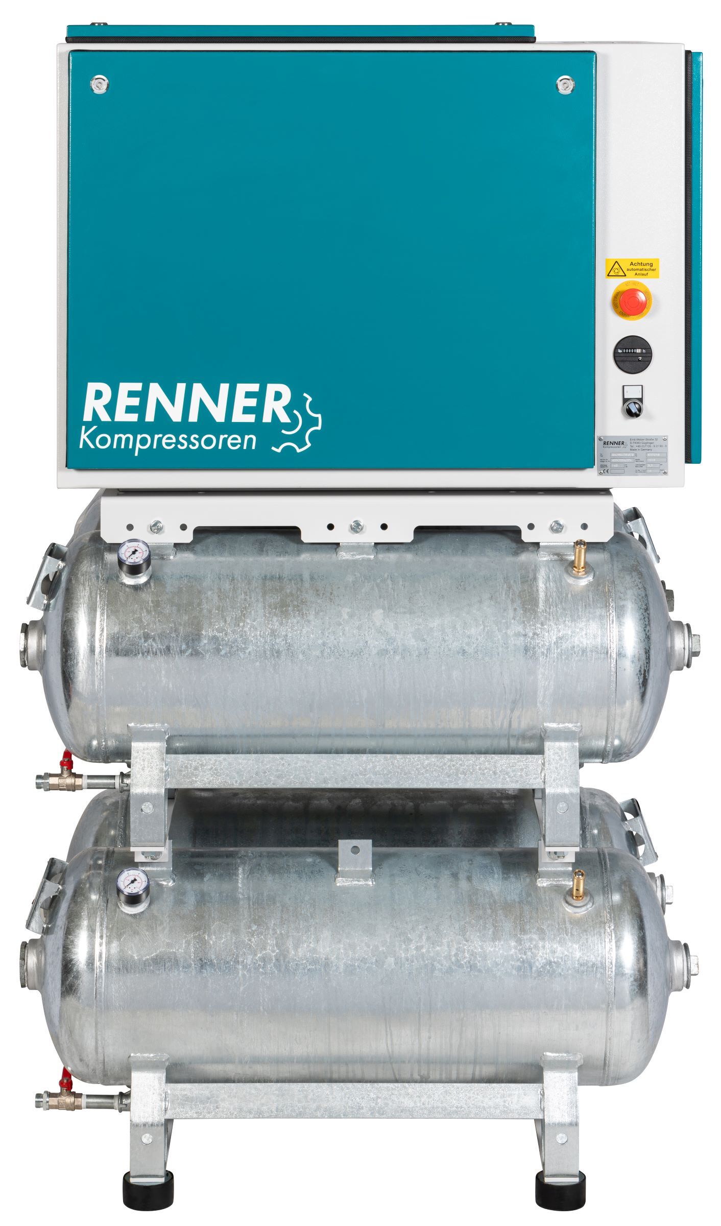 RENNER RIKO 700/4x90 S Industrie-Kolbenkompressor 10 bar mit Schalldämmbox