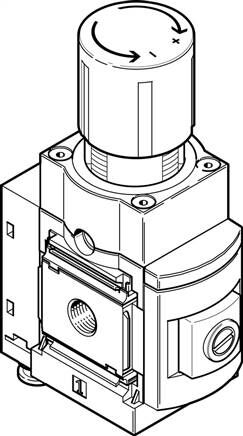 FESTO MS6-LRPB-1/2-D2-A8-BD (534865) Präzisions-Druckregelventil