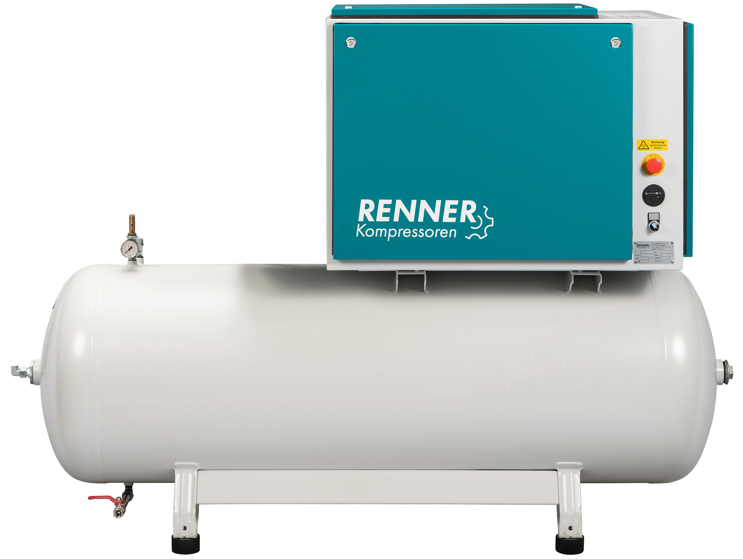 RENNER RIKO 960/500 ECN-S Industrie-Kolbenkompressor 10 bar mit Schalldämmbox