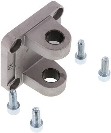 ISO 15552-Fixation du pivot de fourche 63 mm, aluminium avec douille