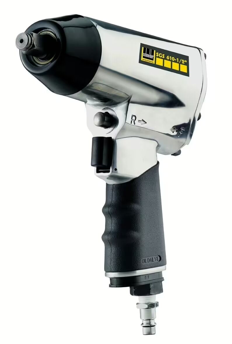 AKTION Set Schneider-Schlagschrauber SGS 610-G1/2 + AGRE 1/2"-Steckschlüssel-Set für Felgenmontage + AGRE Magnetischer Wandhalter