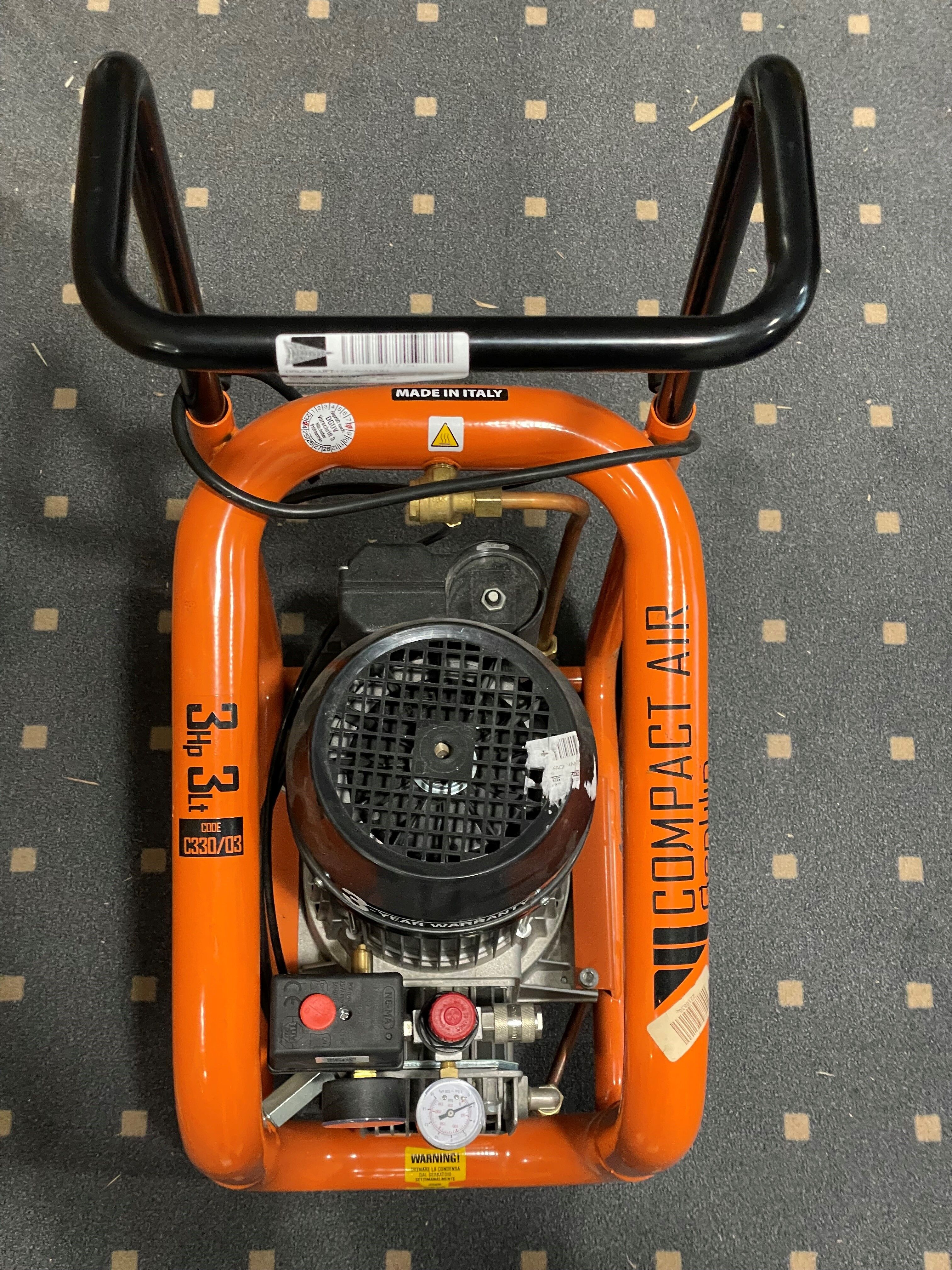 GEBRAUCHT Gentilin ölfreier Kompressor C330/03 · 200 l/min · 10 bar · 2,2 kW · ölfreier Kolbenkompressor · Bj. 2023, ca. 1 Bh