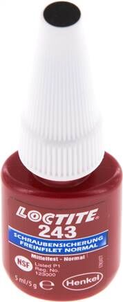 Frenafiletti anaerobico, Loctite, 5 ml, media resistenza