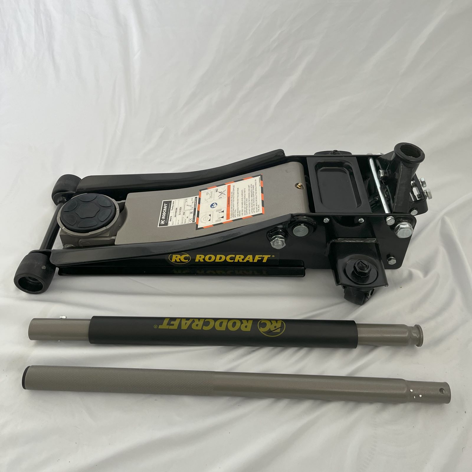 Rodcraft RH201 - Cric A Carrello Idraulico In Alluminio Da 2 Tonnellate, Altezza 85-460 Mm, Compatto E Smontabile