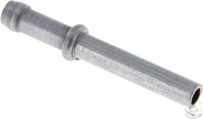 Schlauchnippel Rohr 6, Schl. 5 - 6mm, Stahl verzinkt