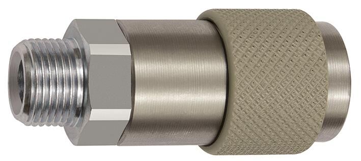 Giunto girevole di sicurezza NW 6, ISO 6150 C, G 1/4 ET, grigio 426.11-DREH-GR