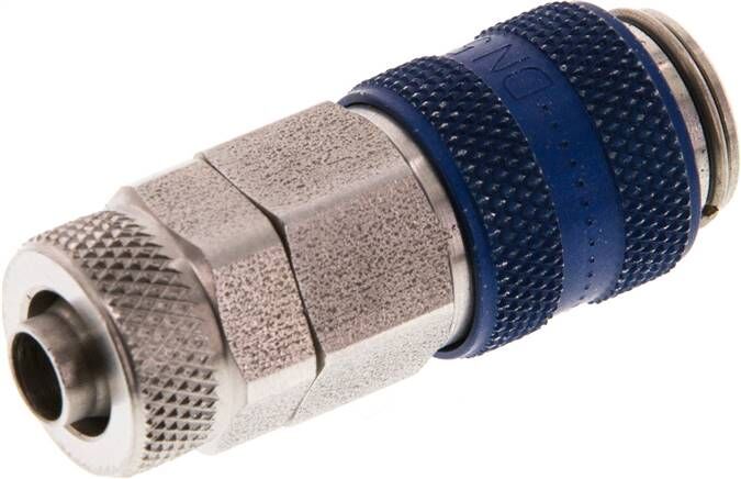 Raccords Barbelés En Acier Inox 304 - Filetage BSP Mâle - Pour Tuyaux Souples (ex: 3/8" X 6mm)
