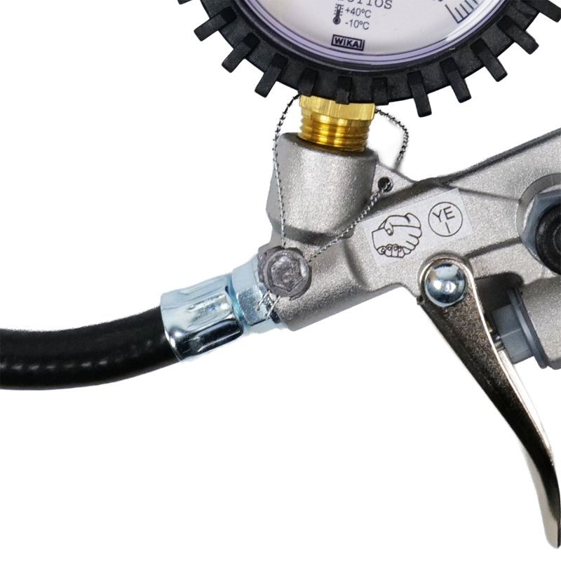 Gonfiatore per pneumatici FAIRAIR RF-G-SET, calibrato, con tubo da 37 cm + set di adattatori da 5 pezzi, FA30003