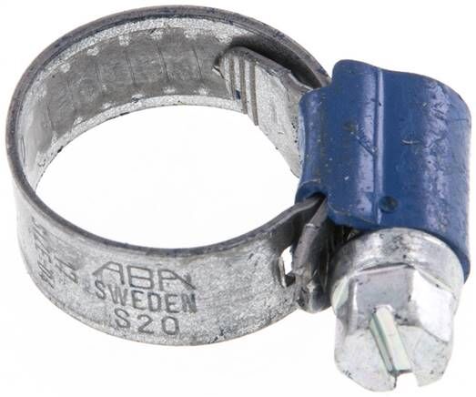 9mm Collier de serrage 10 - 16mm, acier galvanisé (W1) (ABA)