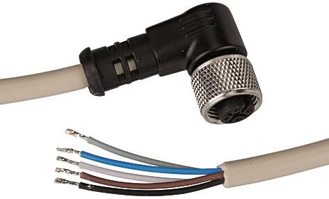 Câble de connexion électrique pour unité de maintenance -ONE- / 90°- prise coudée / 5 m de câble, 5 fils /