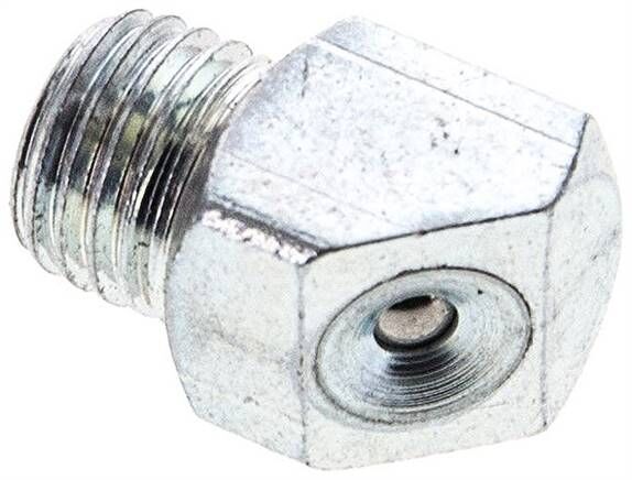 Ingrassatore a imbuto 45°, M 8x1 (conico), acciaio zincato