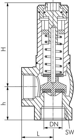 Soupape de décharge G 1", 2 - 8 bar