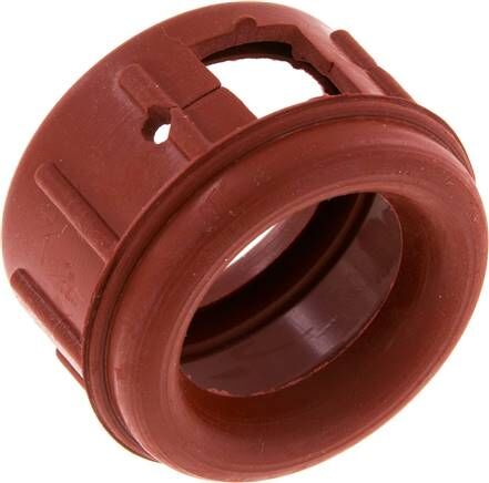 Tappo di protezione per manometro in gomma, 40 mm, rosso