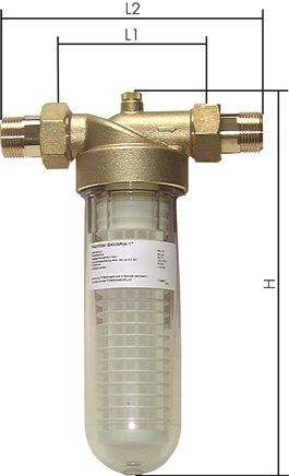 Trinkwasser-Feinfilter, DVGW bauteilgeprüft R 1"