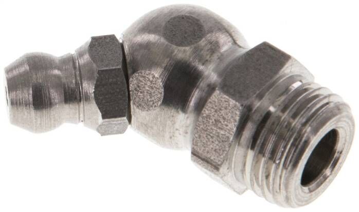 Ingrassatore conico 45°, M 10x1 (conico), 1.4305 (esagonale)