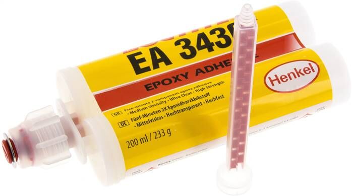 Adesivo epossidico 2K LOCTITE, doppia cartuccia da 200 ml (1:1, sistema C), 3430/200