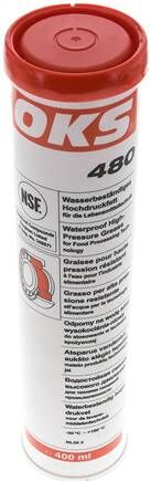 OKS 480/481 - Grasso per alta pressione (NSF H1), cartuccia da 400 ml