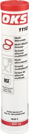 OKS 1110 - Grasso multisiliconico (NSF H1), cartuccia da 400 ml