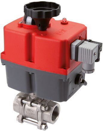 Valvola a sfera elettrica in acciaio inox, G 2-1/2", da 24 a 240 V (CA) / da 24 a 135 V (CC), PN63