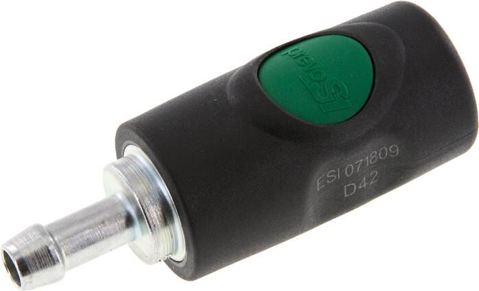 Sicherheits-Druckknopfkupplung (NW7,2), 9 (3/8")mm Schl., Kunststoff