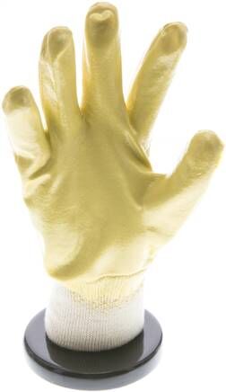 Guanto in maglia, rivestimento in nitrile flessibile (resistente all'olio), antiscivolo, taglia M/8, classe di protezione 4.1.1.1.X