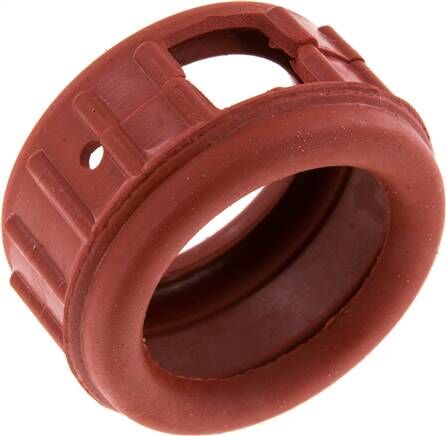 Tappo di protezione per manometro in gomma, 50 mm, rosso