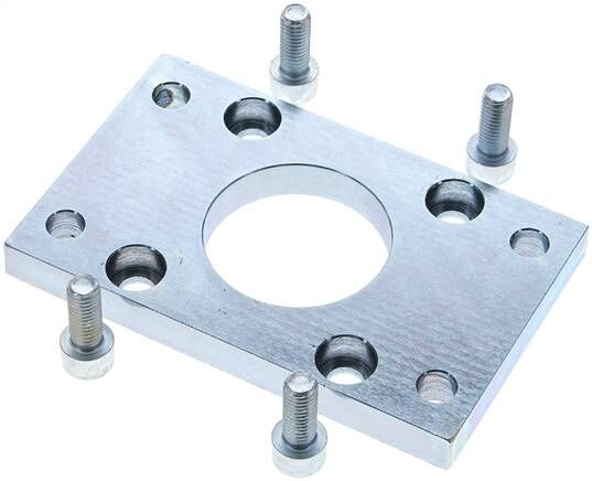 ISO 15552 montaggio a flangia 63 mm, acciaio zincato