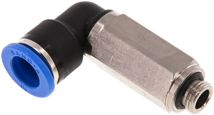 Connettore push-in angolare, lungo G 1/8"-10mm, standard IQS