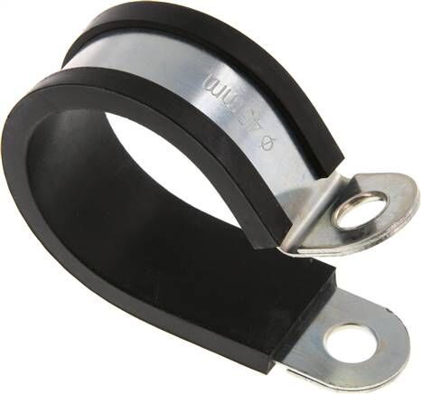 Collier de serrage profilé en caoutchouc 45mm, DIN 3016-1