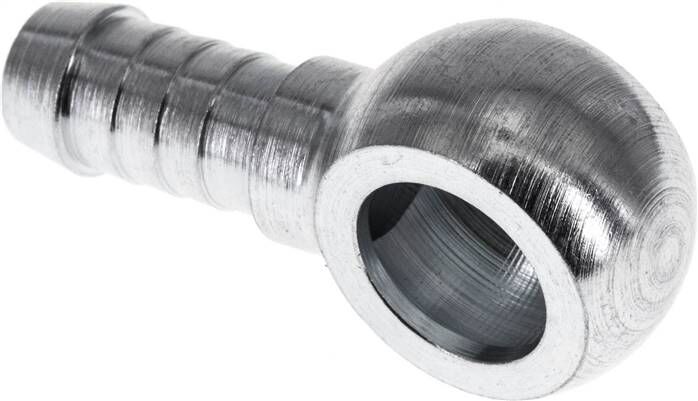 Nipplo per tubi flessibili con anello da 16 mm, 11 - 12 mm, acciaio zincato