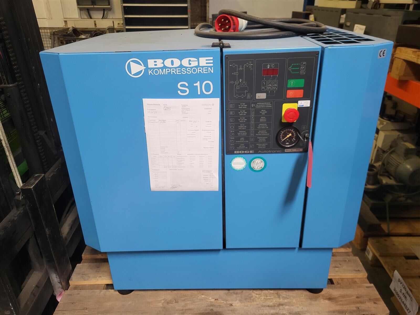 GEBRAUCHT Boge Schraubenkompressor S10  DS-Motor 7,5 kW 10 bar 