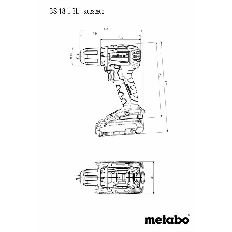 L 602326890 | Metabo BS BL 18 Akku-Bohrschrauber (602326890)
