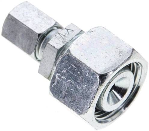 Inserto di riduzione 15 L-6 L (M12x1,5), acciaio zincato, con cono di tenuta e O-ring