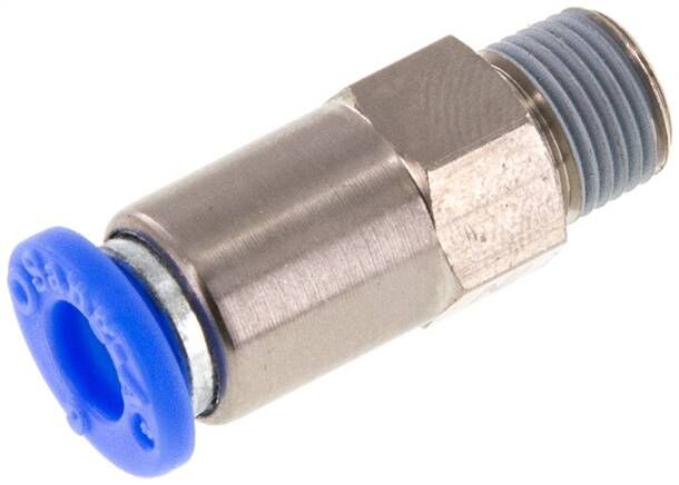 Clapet anti-retour R 1/8"-6mm, débit du filetage au tuyau, standard IQS