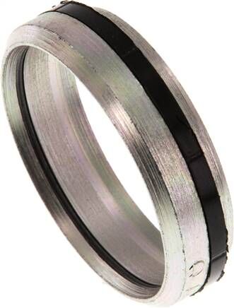 Anello di taglio in acciaio zincato con guarnizione in elastomero 42 L (M52x2)