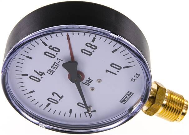 Manomètre De Compresseur D'air 0-180 PSI (0-12 Bar) - Filetage 13 Mm (1/4") - Cadran Large Facile à Lire