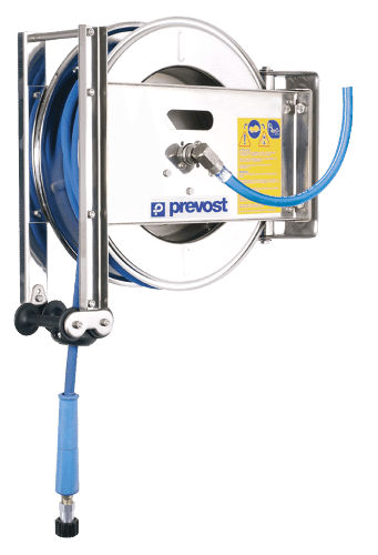 Prevost Schlauchaufroller 15 m für Hochdruck-Wasser, mit verstärktem HD-Gummischlauch  DMO0815HPI