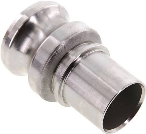 Connettore camlock DIN/EN (E/EC) Tubo flessibile da 38 (1-1/2")mm, acciaio inox (1.4408)