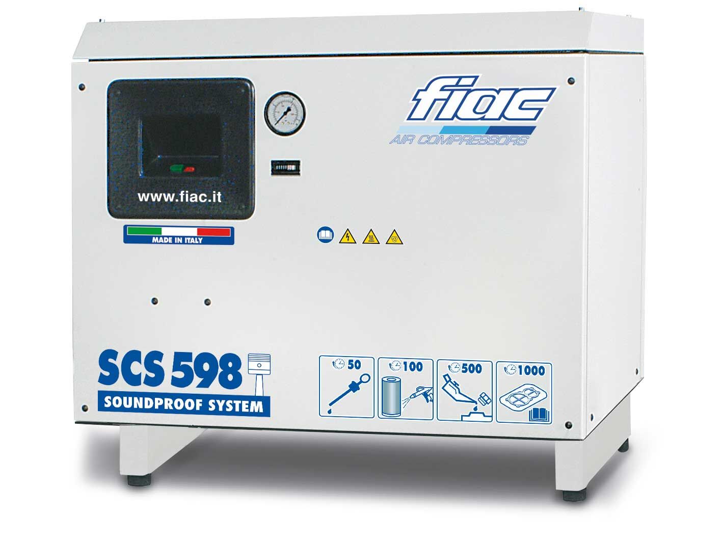 Fiac SCS 598-C compressore silenzioso 5,5HP 0L (400V).