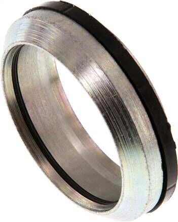 Anello di taglio in acciaio zincato con guarnizione in elastomero 38 S (M52x2)