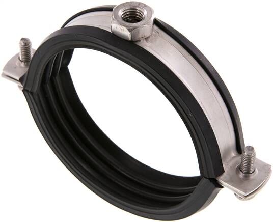 Fascetta stringitubo, 86 - 91 mm, 1.4404, con inserto, RS 91 G ES
