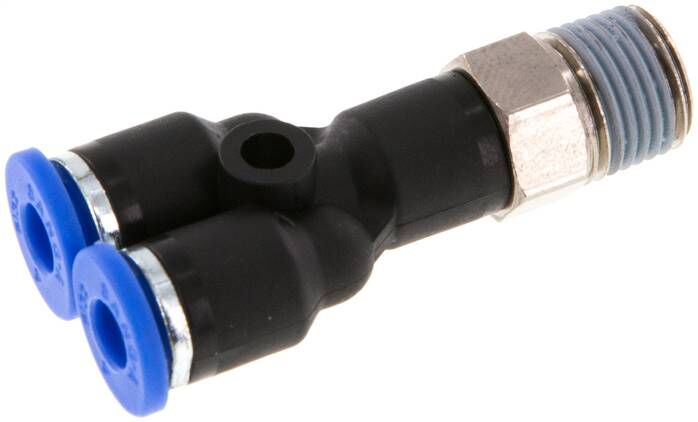 Connettore a Y a pressione R 1/8"-4mm, standard IQS