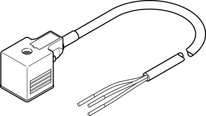 FESTO NEBV-A1W3F-P-K-0.6-N-LE3 (3679776) Verbindungsleitung