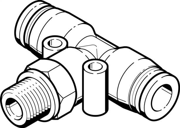 FESTO QST-G1/2-16 (186167) T-Steckverschraubung