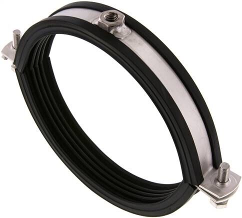 Fascetta stringitubo, 159 - 168 mm, 1.4404, con inserto