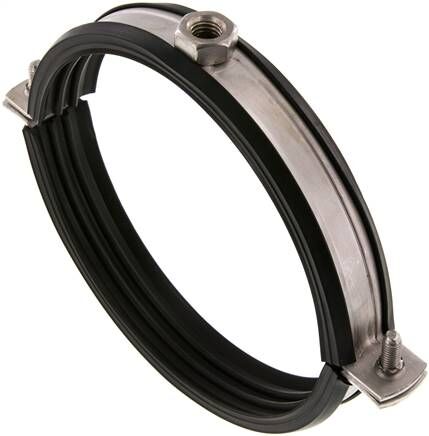 Fascetta stringitubo, 133 - 141 mm, 1.4404, con inserto