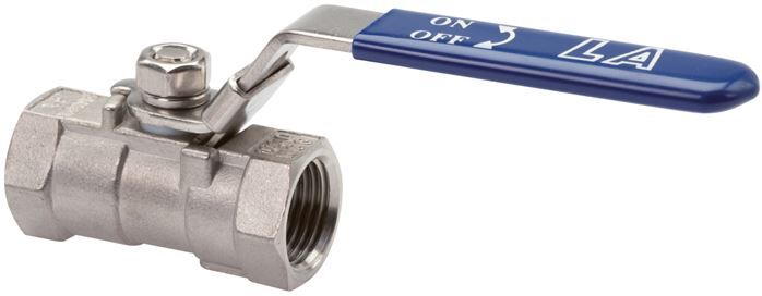 valvola a sfera a 1 pezzo in acciaio inox, NPT 1-1/2", da 0 a 63bar
