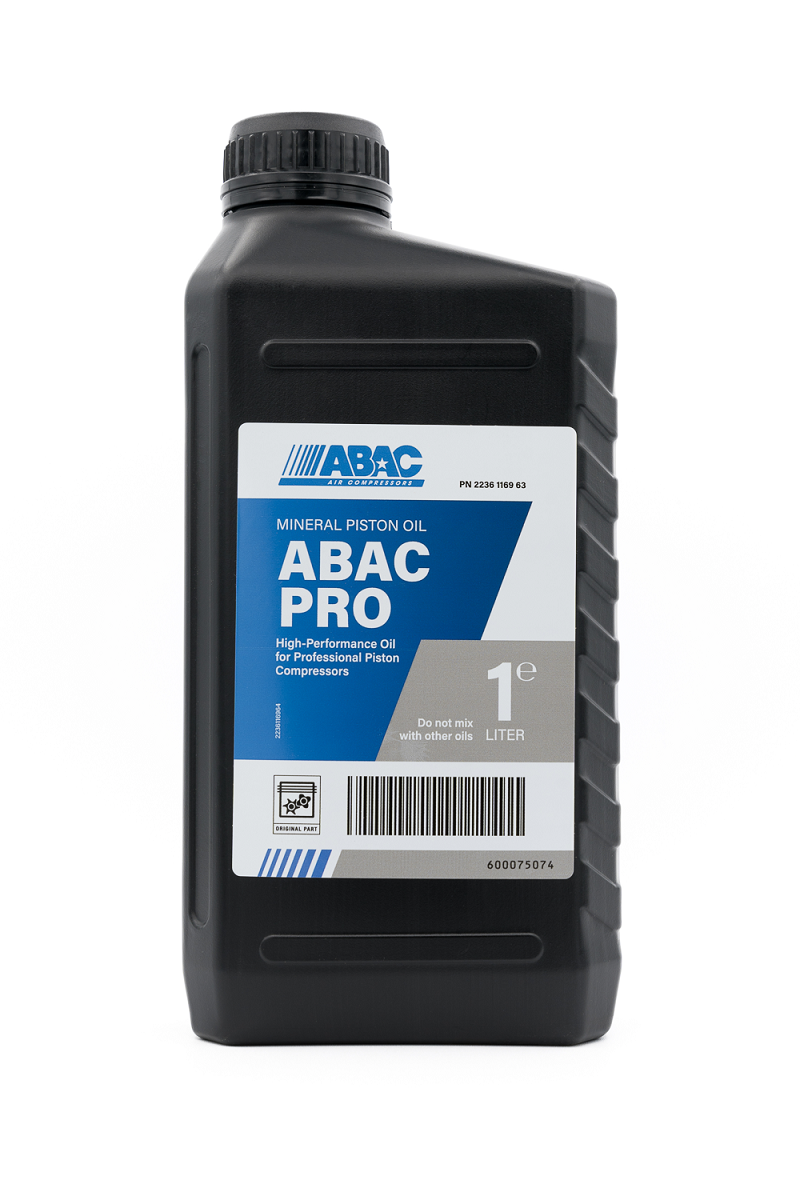 Olio di qualità per compressori a pistoni PRO PISTON ABAC 1 litro